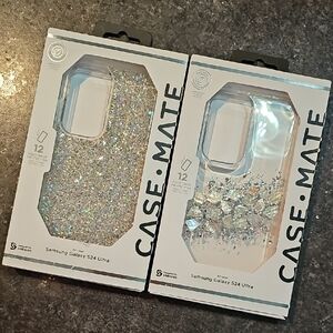 Case-Mate Glitter Case for Samsung Galaxy S24 Ultra - Silver Sparkle